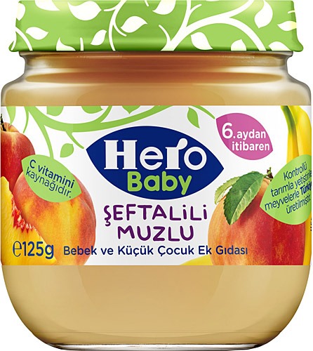 Hero Baby 125g Şeftali&Muz 
