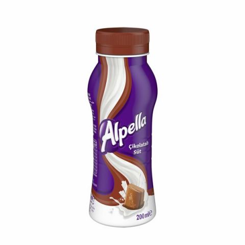#700334 Alpella Süt Çikolatalı Şişe 200 ml